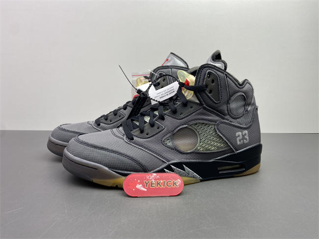 Jordan5 Off-White Black CT8480-001