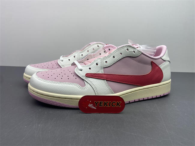 Travis Scott × AJ1 Low "Shy Pink" IQ7604-101