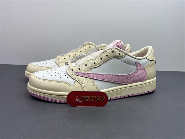 Travis Scott x Air Jordan 1 Low OG Shy Pink IQ7604-100