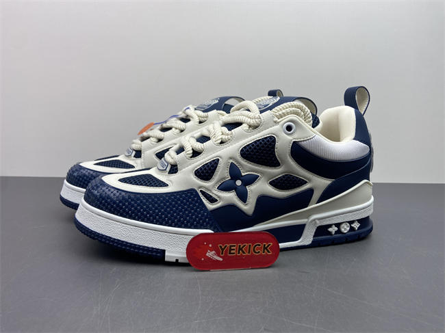 Luis Vitton LV Skate Sneaker Marine White 1AARRL